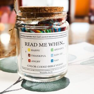 Colorful Bible Verse Inspiration Jar